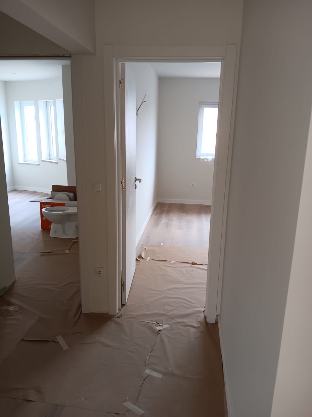 A casa na recta final dos acabamentos.