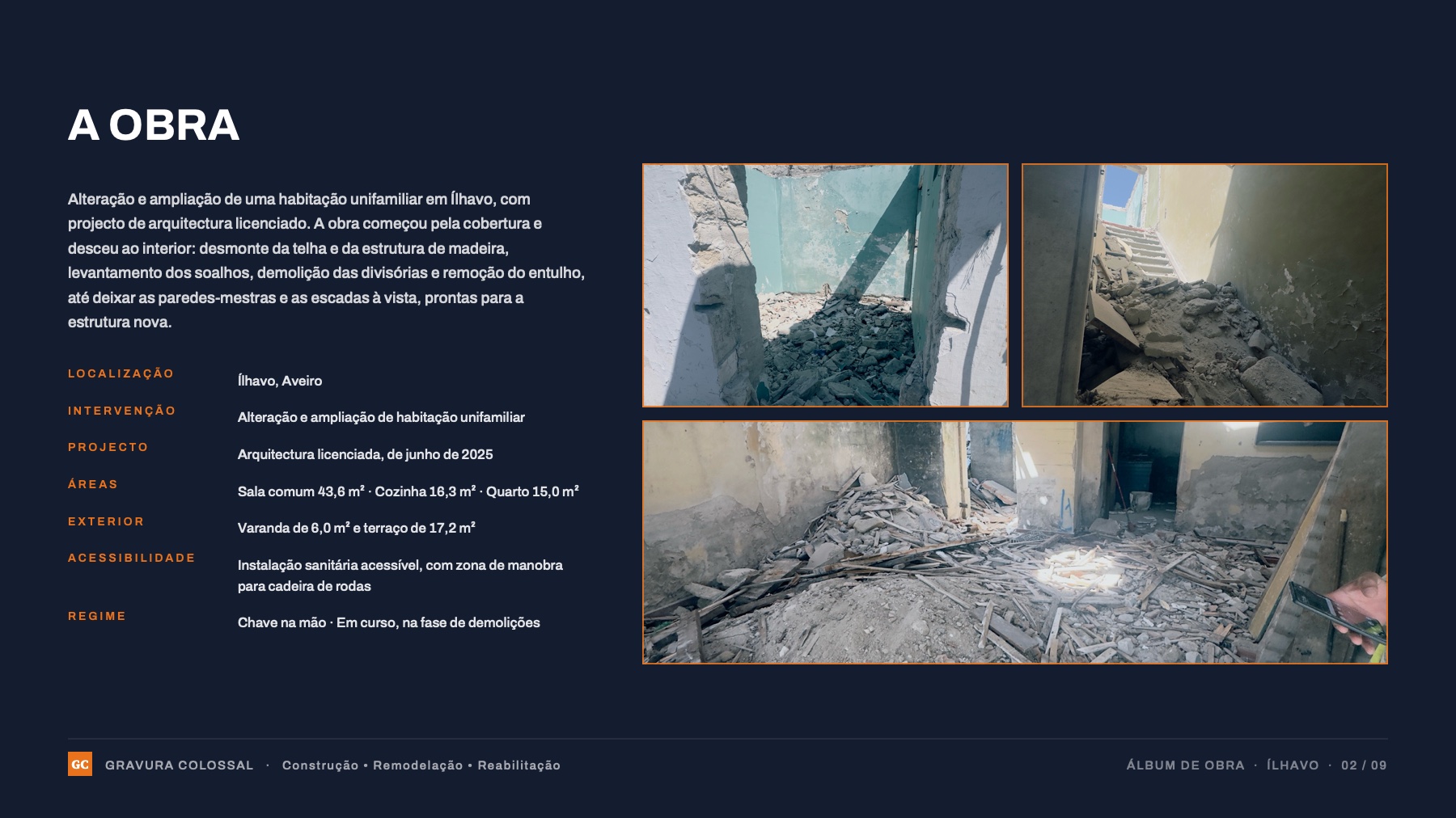 A obra: âmbito, regime e estado.