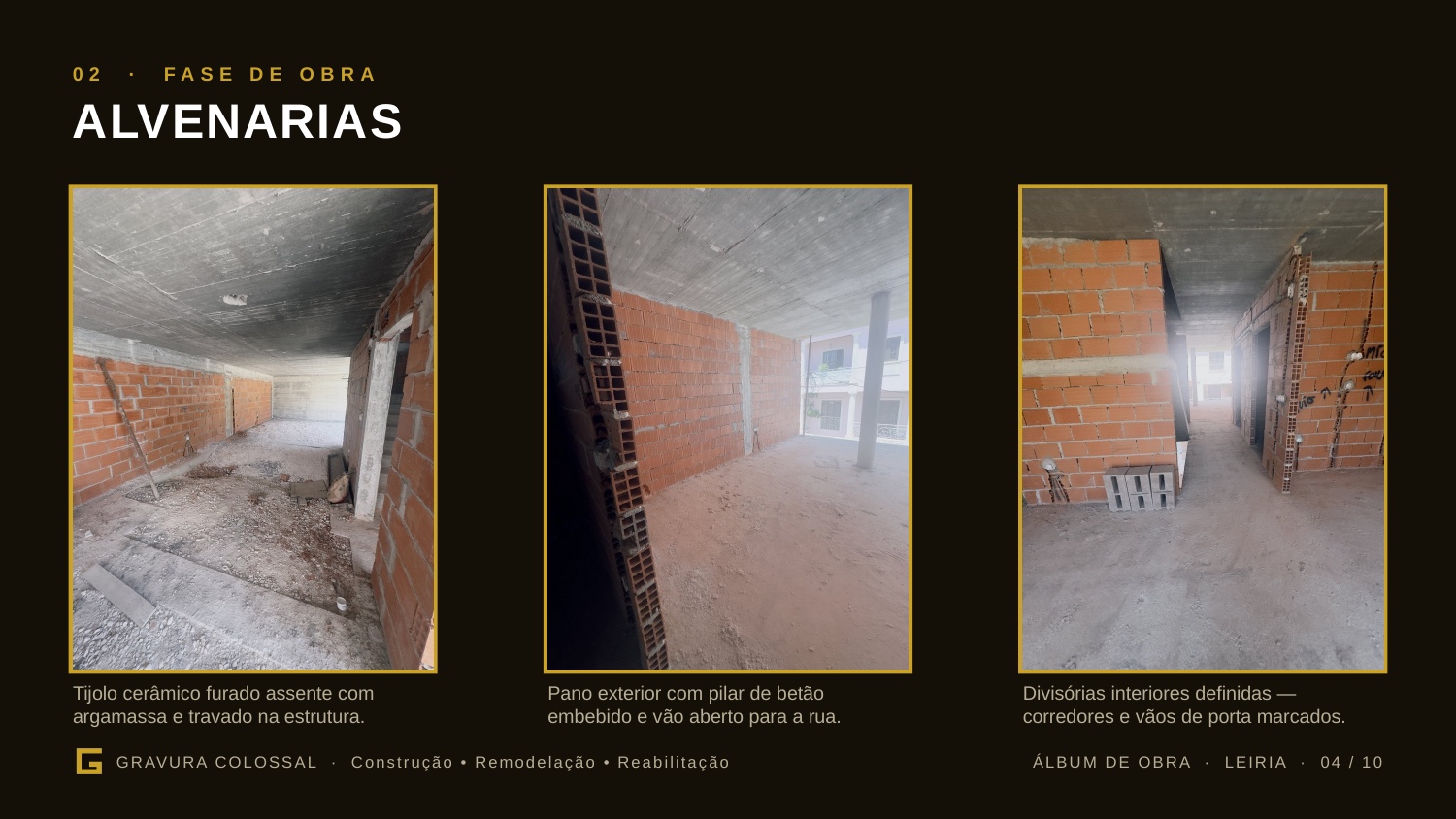 Fase 02 — Alvenarias.